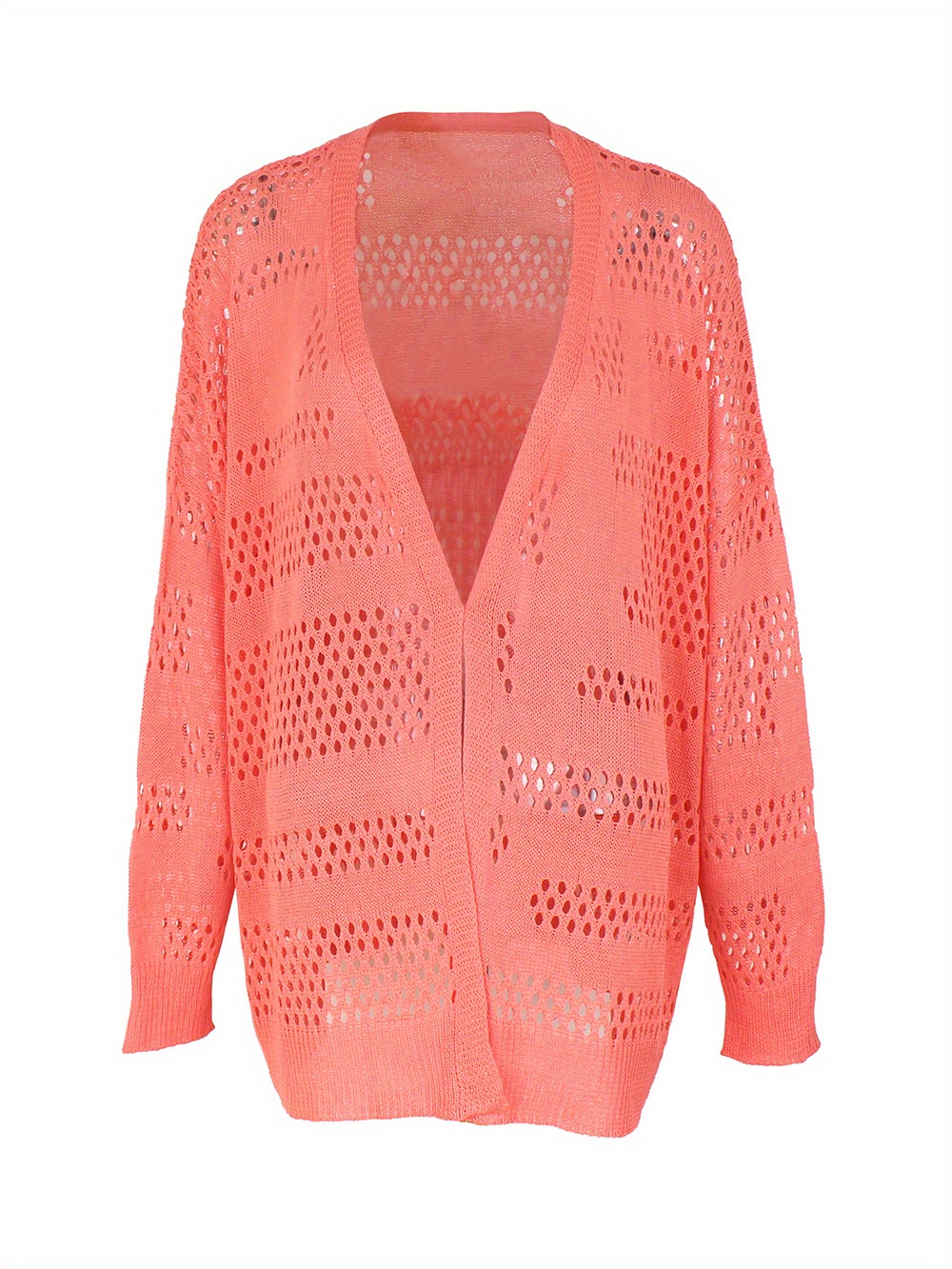 cut out crochet cardigan casual beach wear long sleeve cardigan womens clothing details 1