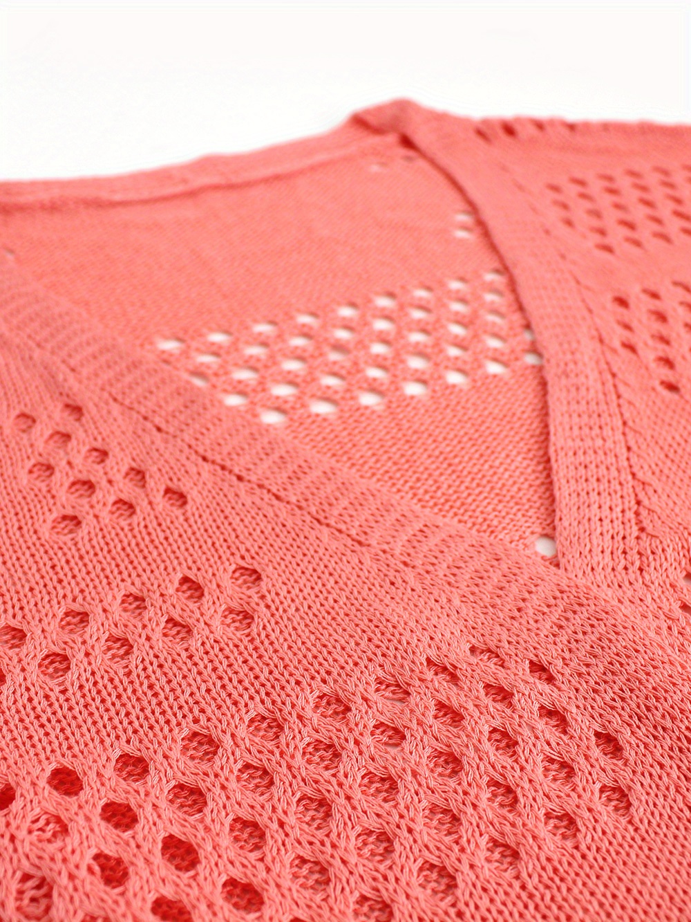 cut out crochet cardigan casual beach wear long sleeve cardigan womens clothing details 3