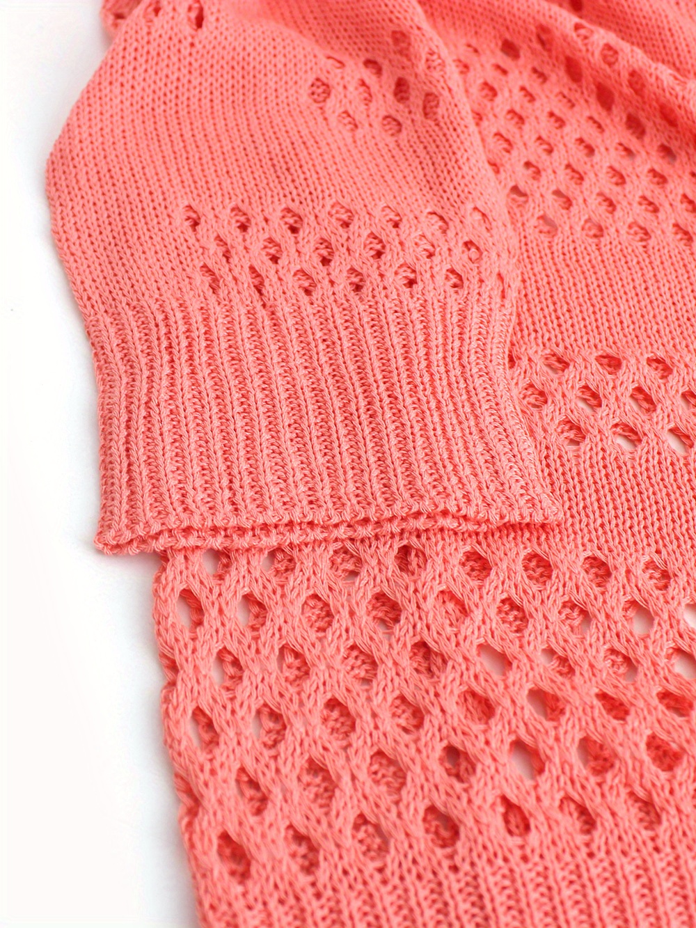 cut out crochet cardigan casual beach wear long sleeve cardigan womens clothing details 4