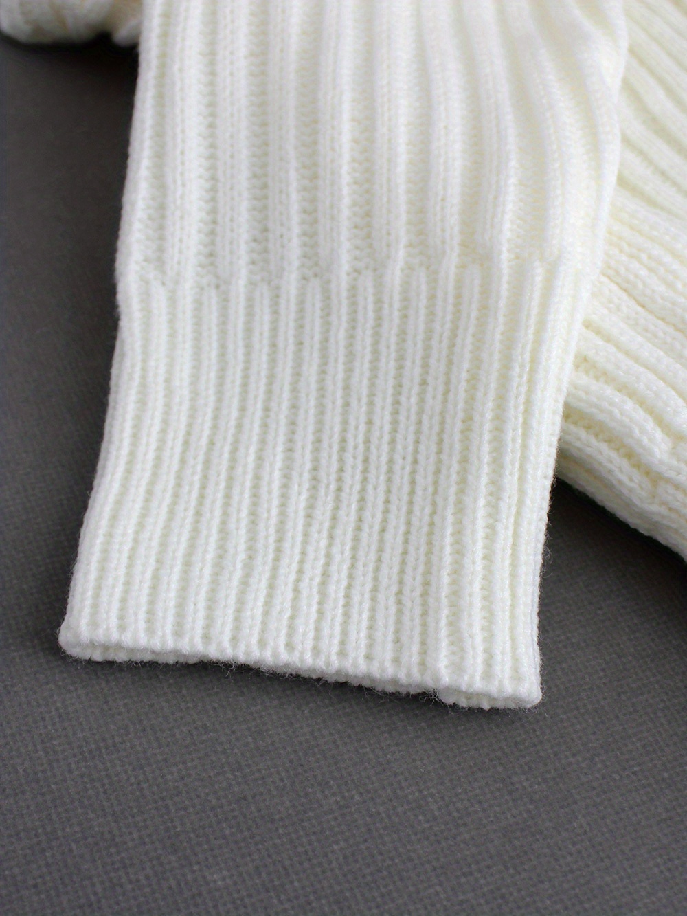 ribbed asymmetrical neck knit crop sweater sexy cold shoulder long sleeve pullover sweater womens clothing details 4