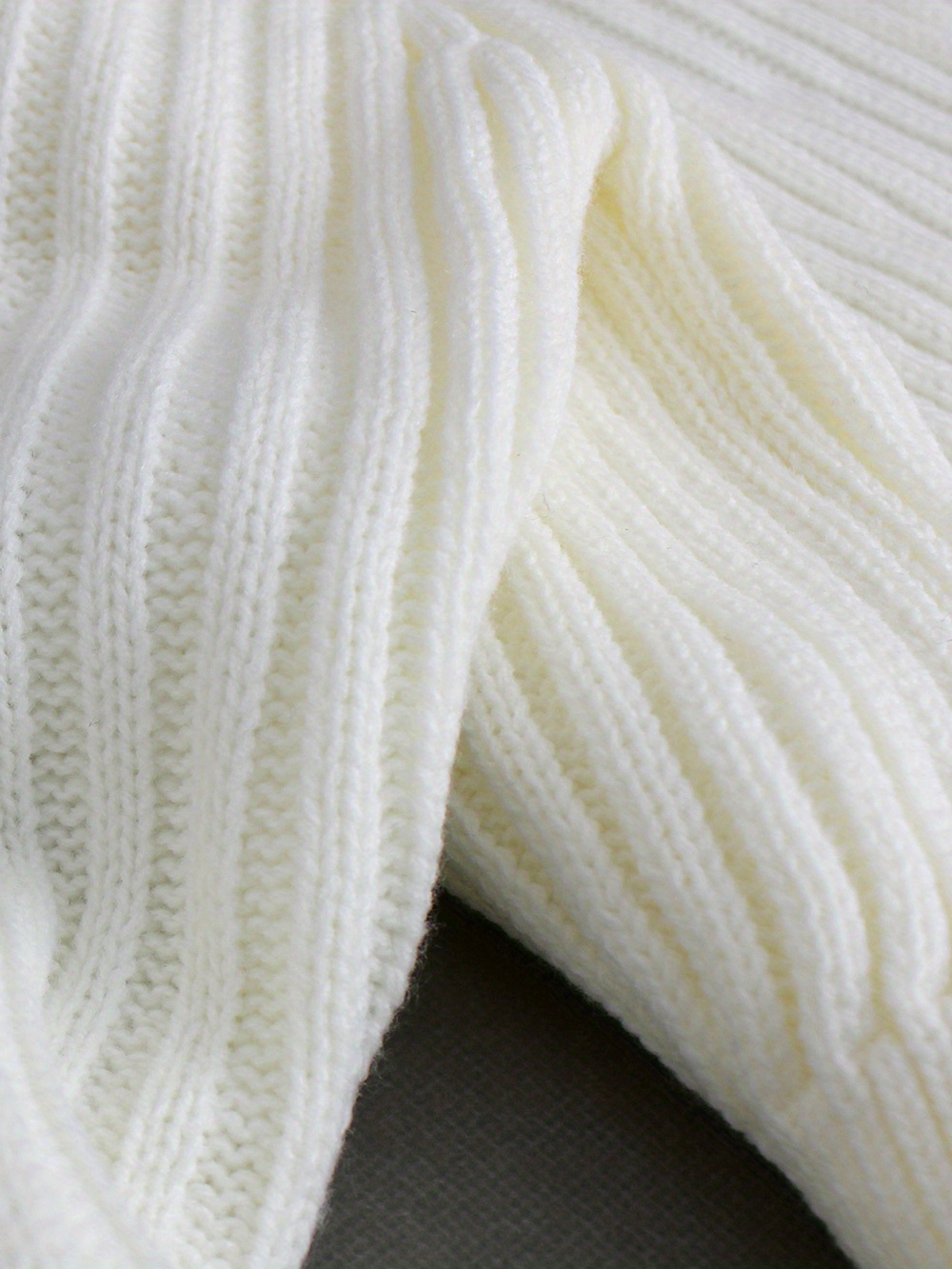 ribbed asymmetrical neck knit crop sweater sexy cold shoulder long sleeve pullover sweater womens clothing details 5