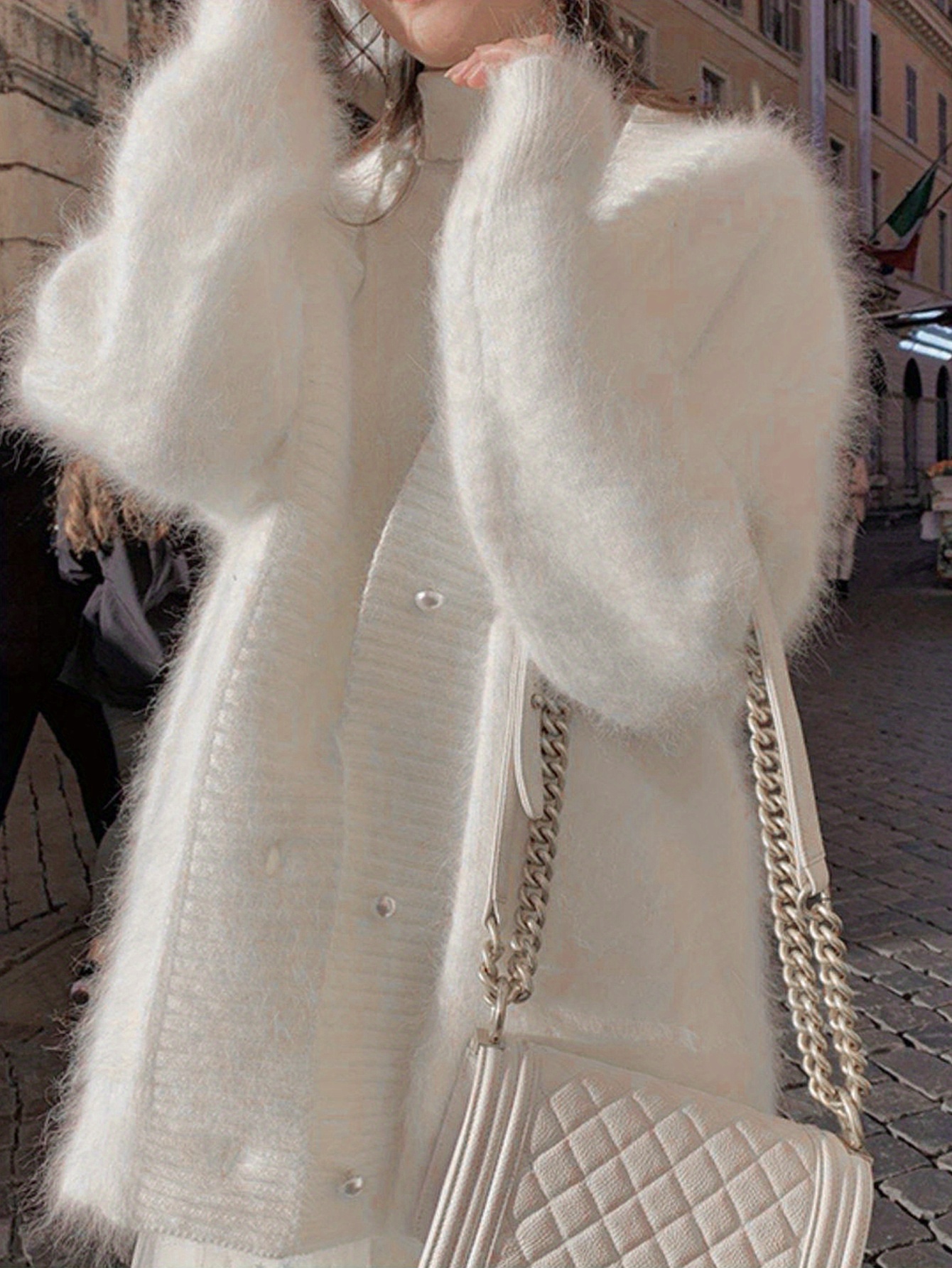 valentines day v neck cardigan elegant long sleeve cardigan for womens clothing details 2