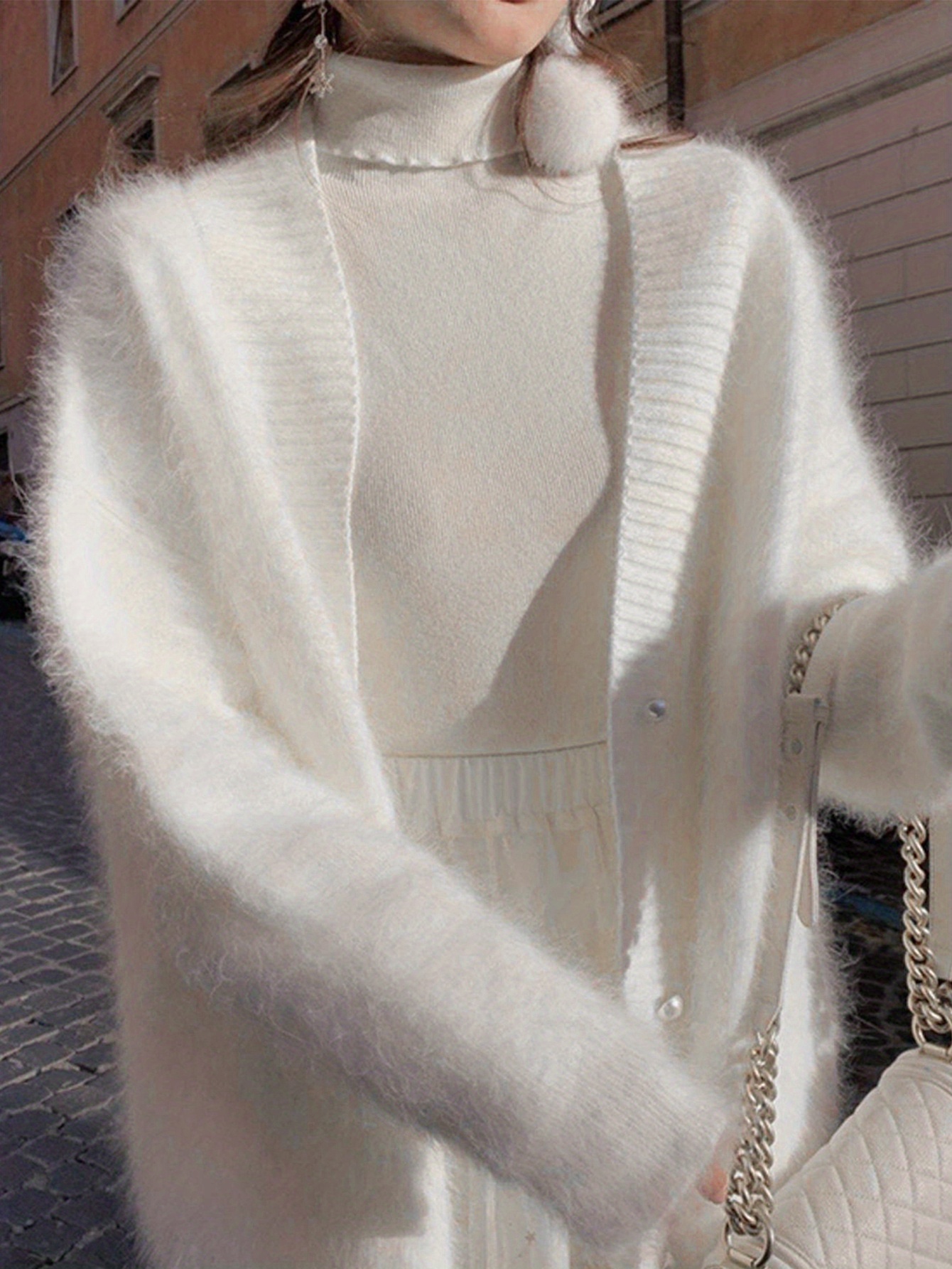 valentines day v neck cardigan elegant long sleeve cardigan for womens clothing details 5
