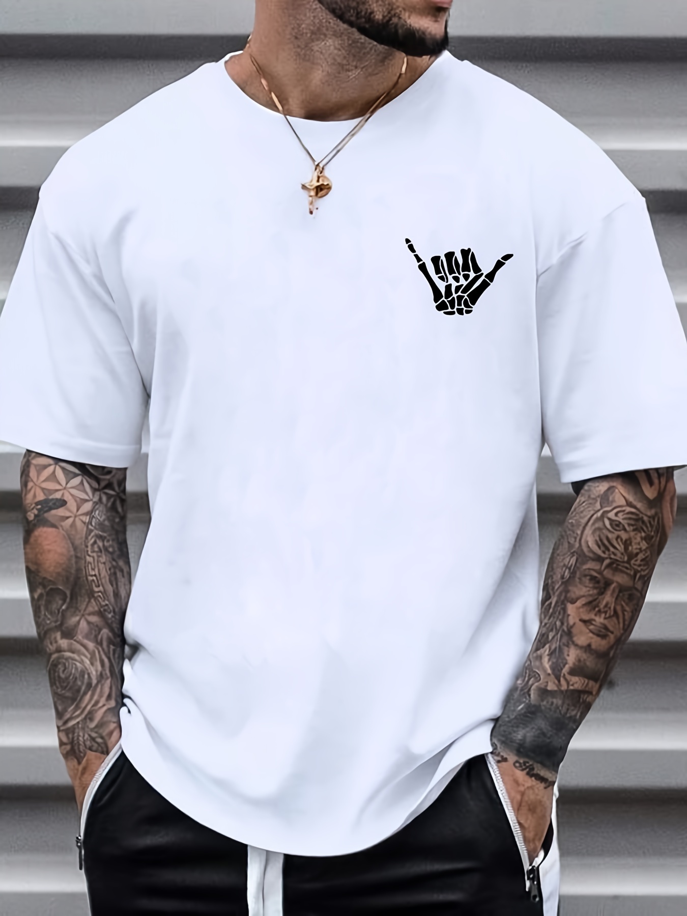 tees for and roll print t shirt casual short sleeve crew neck tshirt for fall graphic tees for men tops as gifts details 0